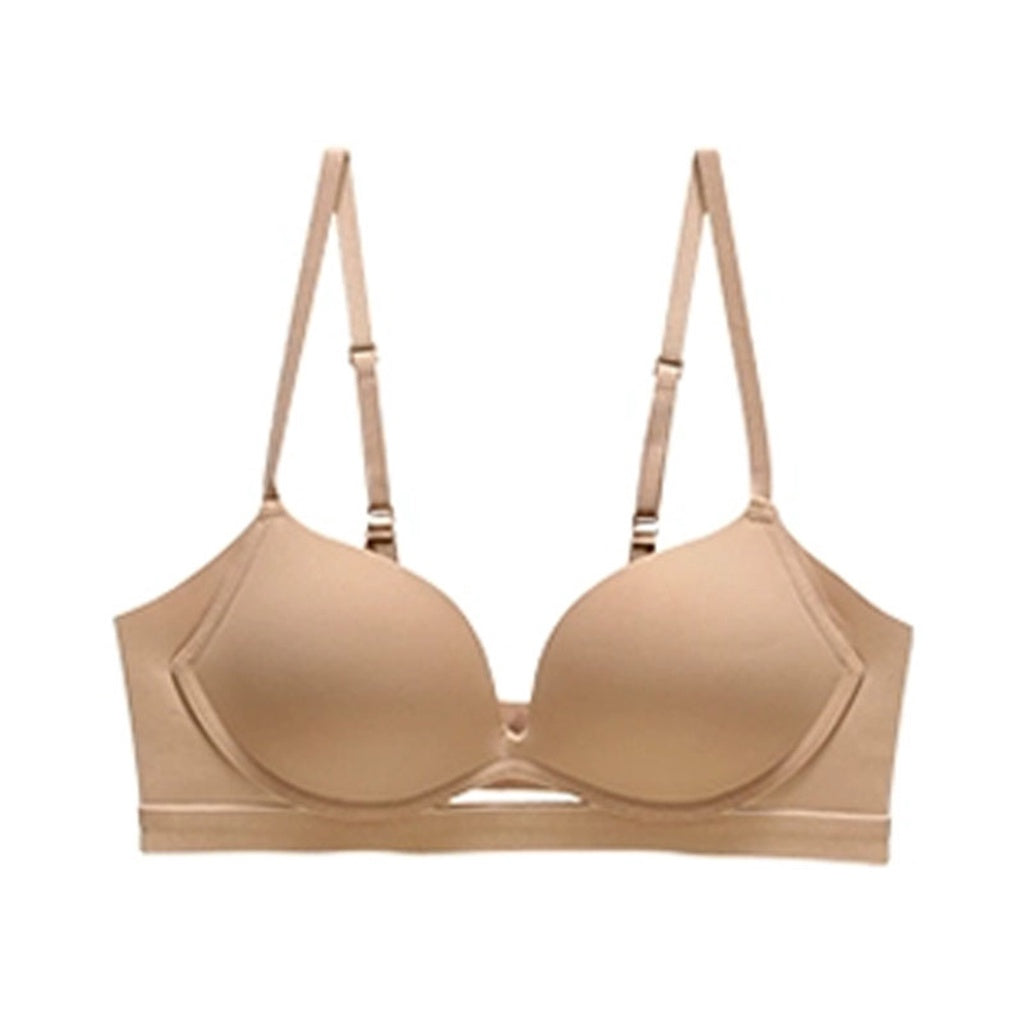 (SG InStock) Up Lift Fashionable Seamless Glossy Wirless Bra (Wireless. Seamless. Strapless) - MBA03