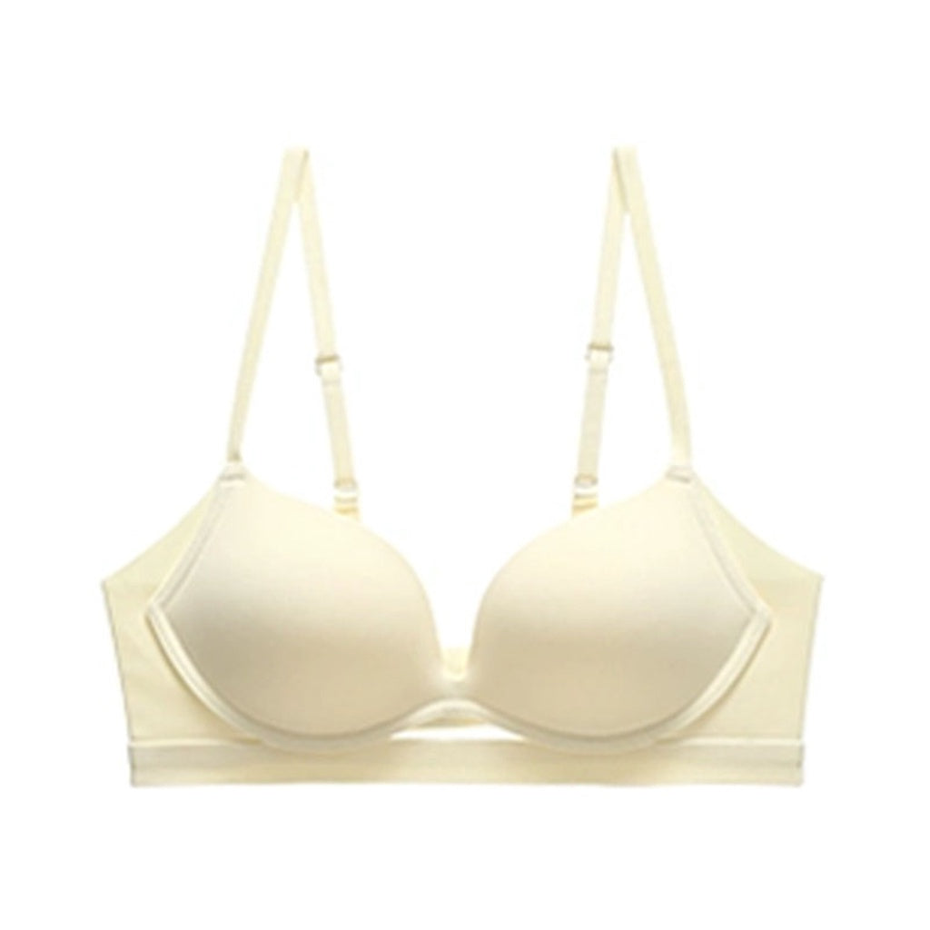 (SG InStock) Up Lift Fashionable Seamless Glossy Wirless Bra (Wireless. Seamless. Strapless) - MBA03