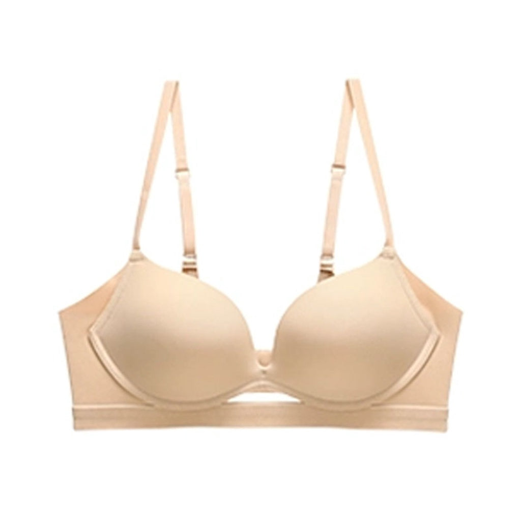 (SG InStock) Up Lift Fashionable Seamless Glossy Wirless Bra (Wireless. Seamless. Strapless) - MBA03