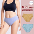 [SG InStock] Midi Mid Waist Cotton Basic Panties (Ladies. Girls. Panty. Underwear. Underpants) - MIS02
