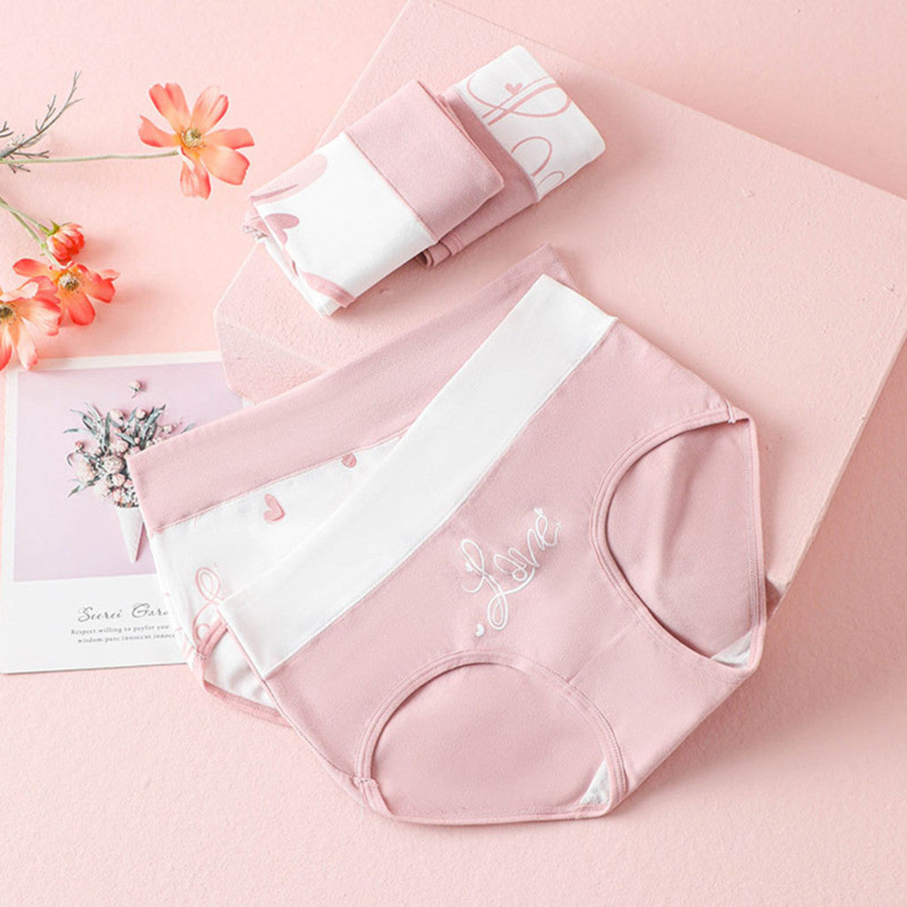 (SG InStock) 4 Pcs Set Mid-Waist Antibacterial Cotton Panties (Ladies. Girls. Underwear. Underpants) MPT