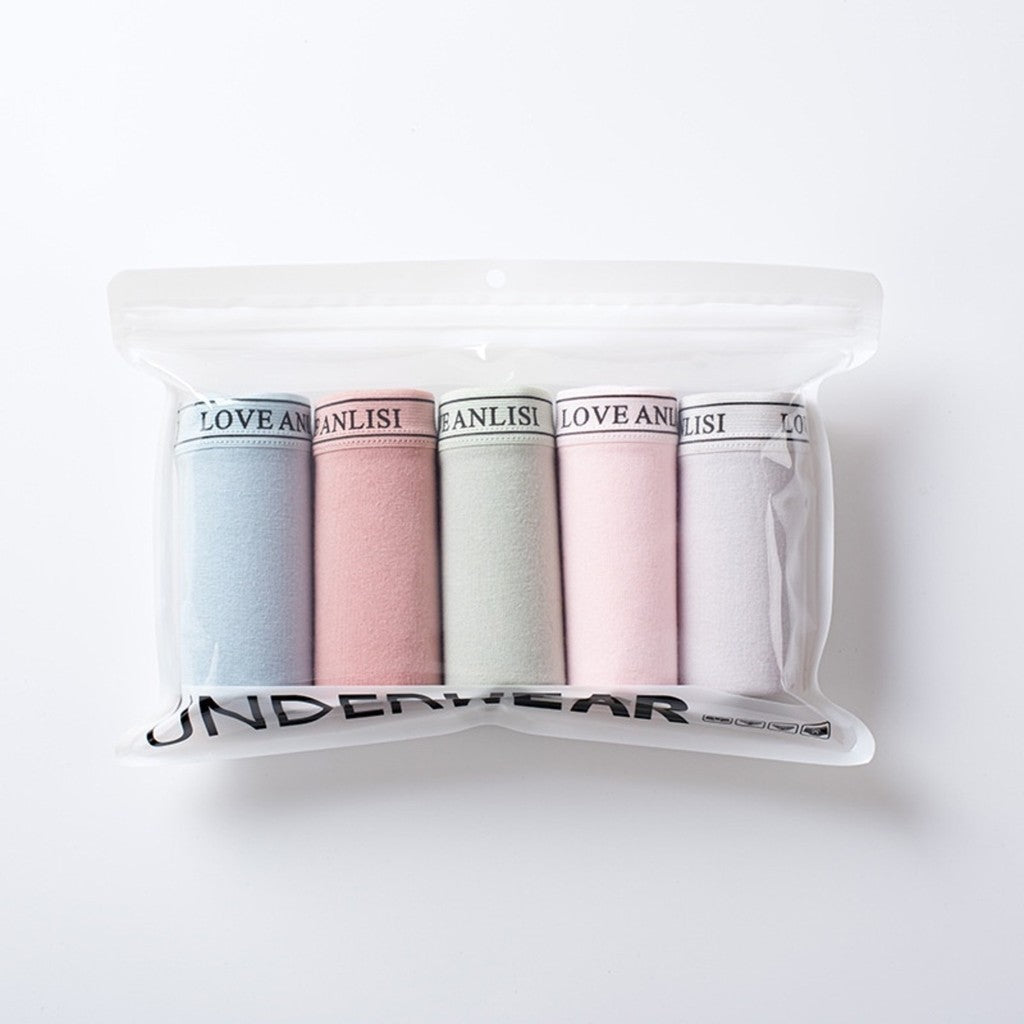 (SG InStock) 5 Pcs Set Low-Waist Antibacterial Cotton Panties (Ladies. Girls. Panty. Underwear. Underpants) LPT 11-24