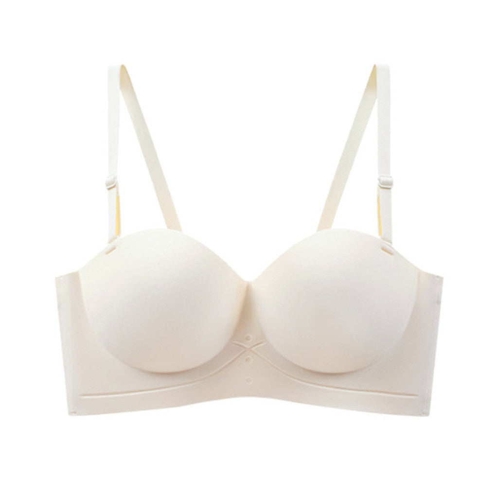 (SG InStock) Ultra Thick Push Up Double Back Band Strapless Bra (Wireless. Strapless.Seamless) - MBA15