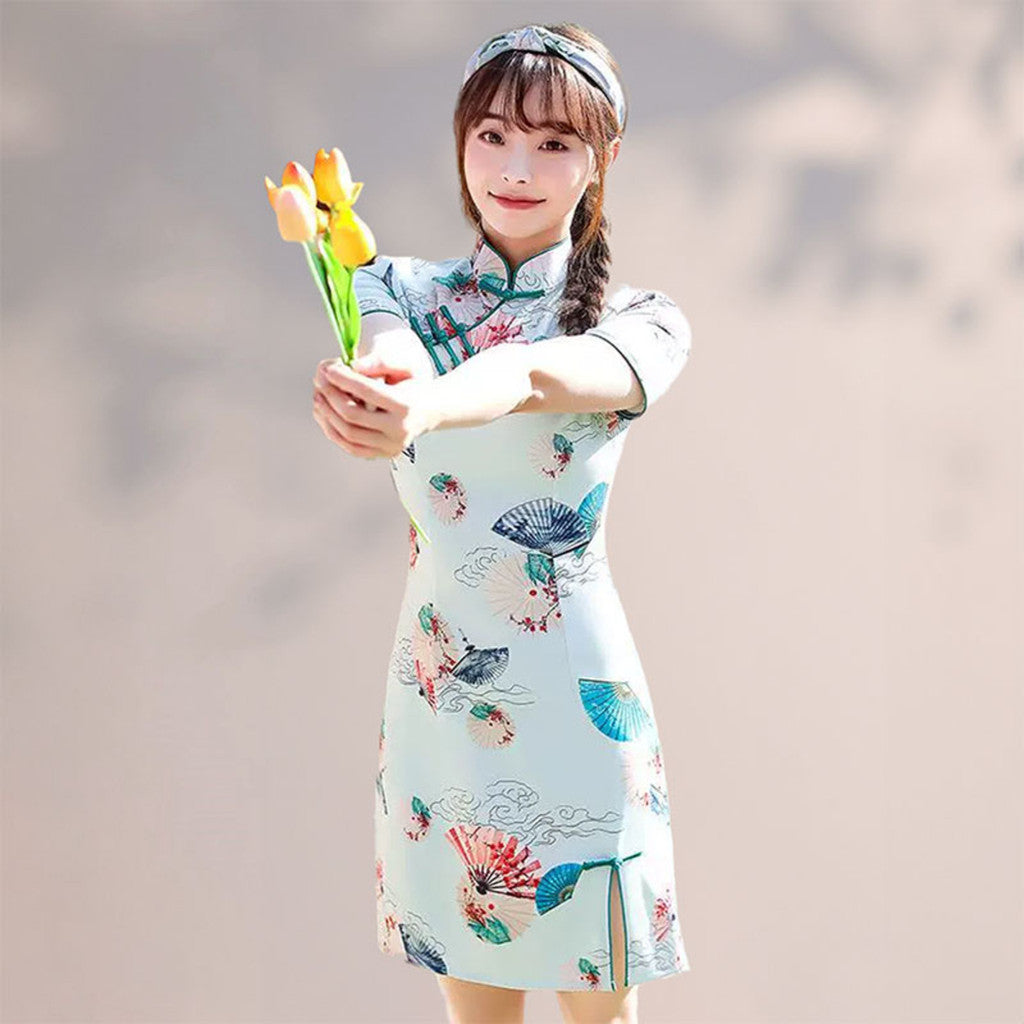 [SG InStock] 2025 Newest Cute Design Modern Style CheongSam. Qipao★CNY★Traditional★Dress★Elegant★Fast Delivery - CSC