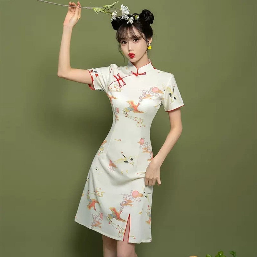 [SG InStock] 2025 Newest A Line Modern Style CheongSam. Qipao★CNY★Traditional★Dress★Elegant★Fast Delivery - CSB