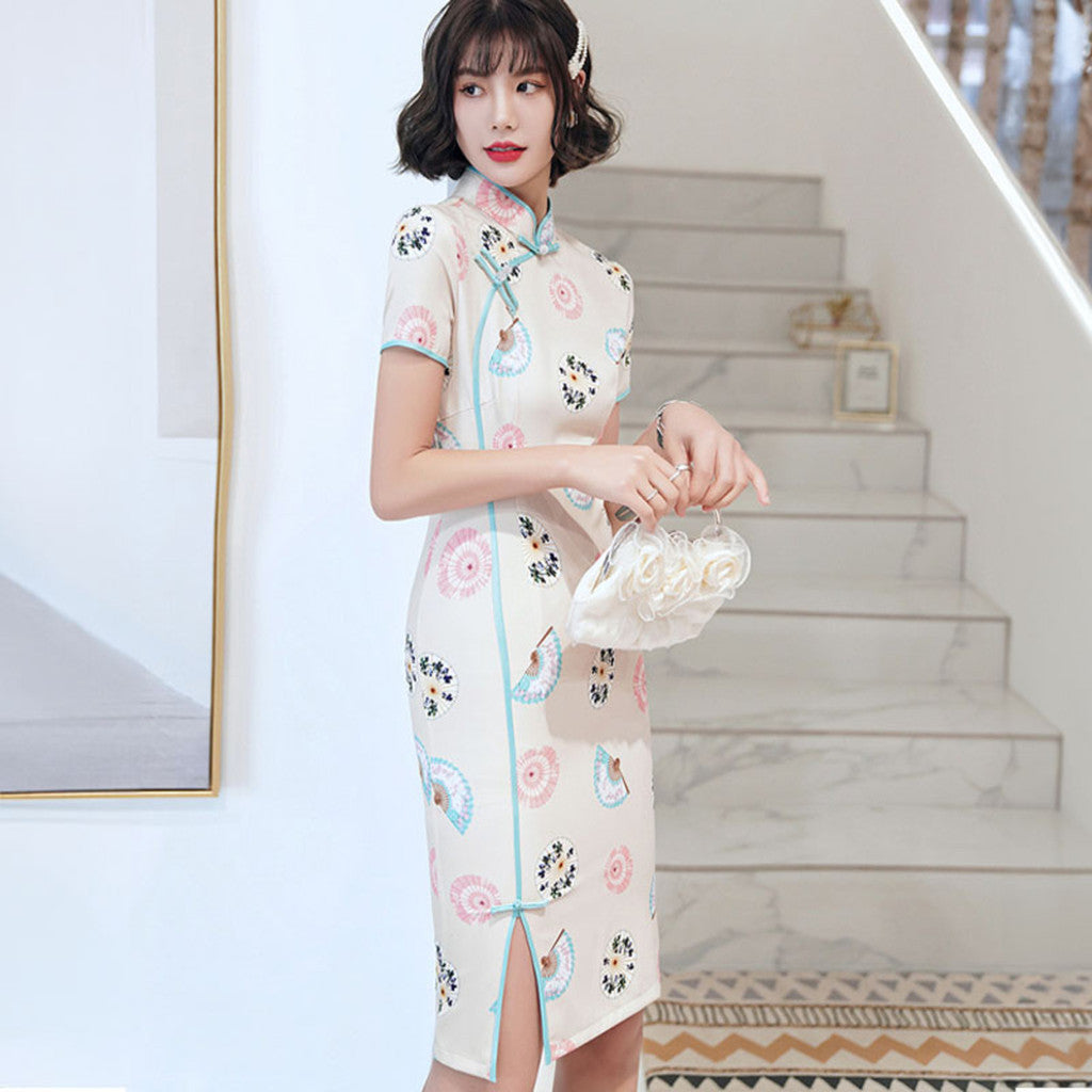 [SG InStock] 2025 Newest Cute Design Modern Style CheongSam. Qipao★CNY★Traditional★Dress★Elegant★Fast Delivery - CSC