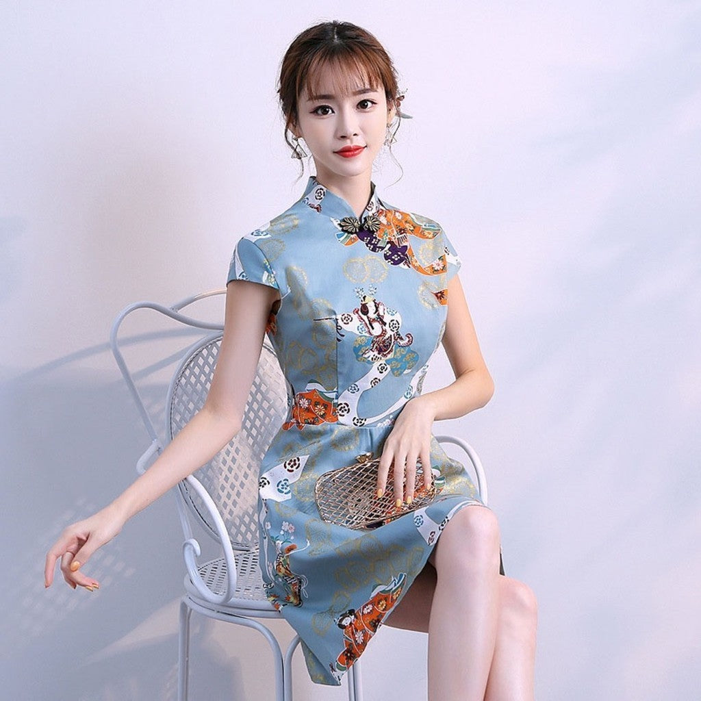 [SG InStock] 2025 Newest A Line Modern Style CheongSam. Qipao★CNY★Traditional★Dress★Elegant★Fast Delivery - CSB