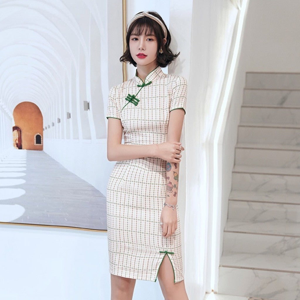 [SG InStock] 2025 Newest Cute Design Modern Style CheongSam. Qipao★CNY★Traditional★Dress★Elegant★Fast Delivery - CSC