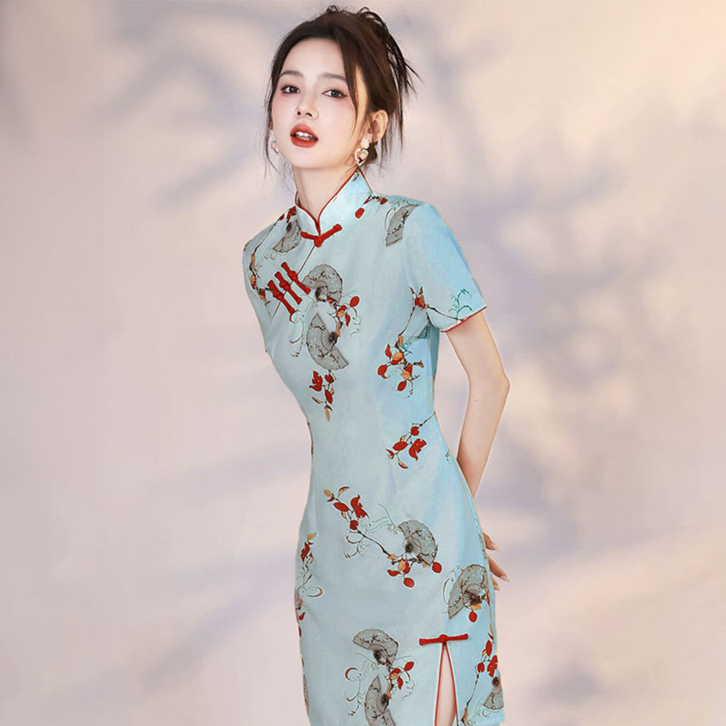 [SG InStock] 2025 Newest Cute Design Modern Style CheongSam. Qipao★CNY★Traditional★Dress★Elegant★Fast Delivery - CSC