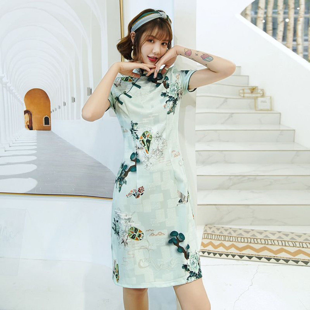 [SG InStock] 2025 Newest Cute Design Modern Style CheongSam. Qipao★CNY★Traditional★Dress★Elegant★Fast Delivery - CSC