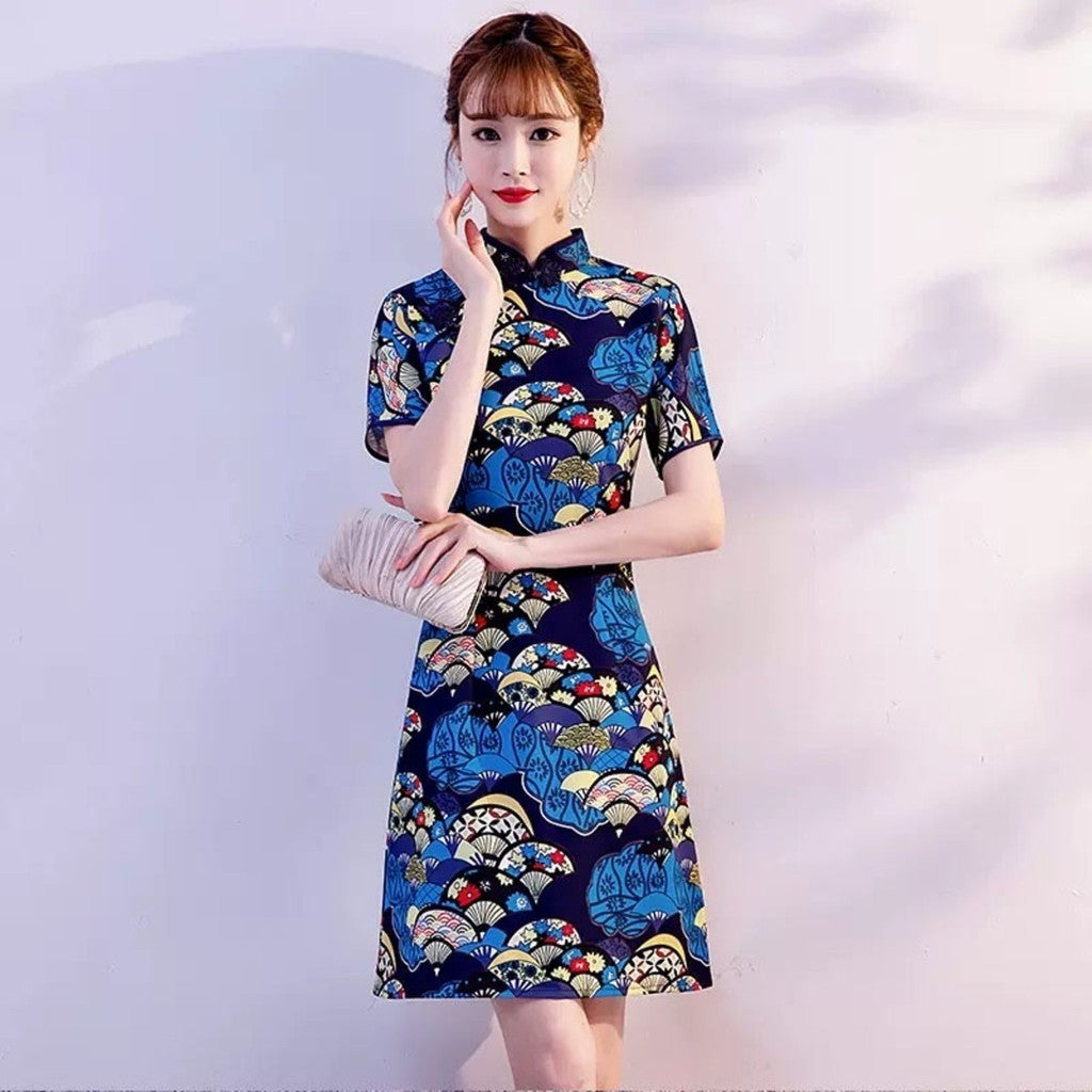 [SG InStock] 2025 Newest A Line Modern Style CheongSam. Qipao★CNY★Traditional★Dress★Elegant★Fast Delivery - CSB