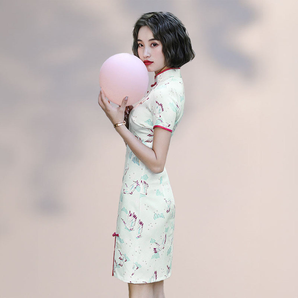 [SG InStock] 2025 Newest Cute Design Modern Style CheongSam. Qipao★CNY★Traditional★Dress★Elegant★Fast Delivery - CSC