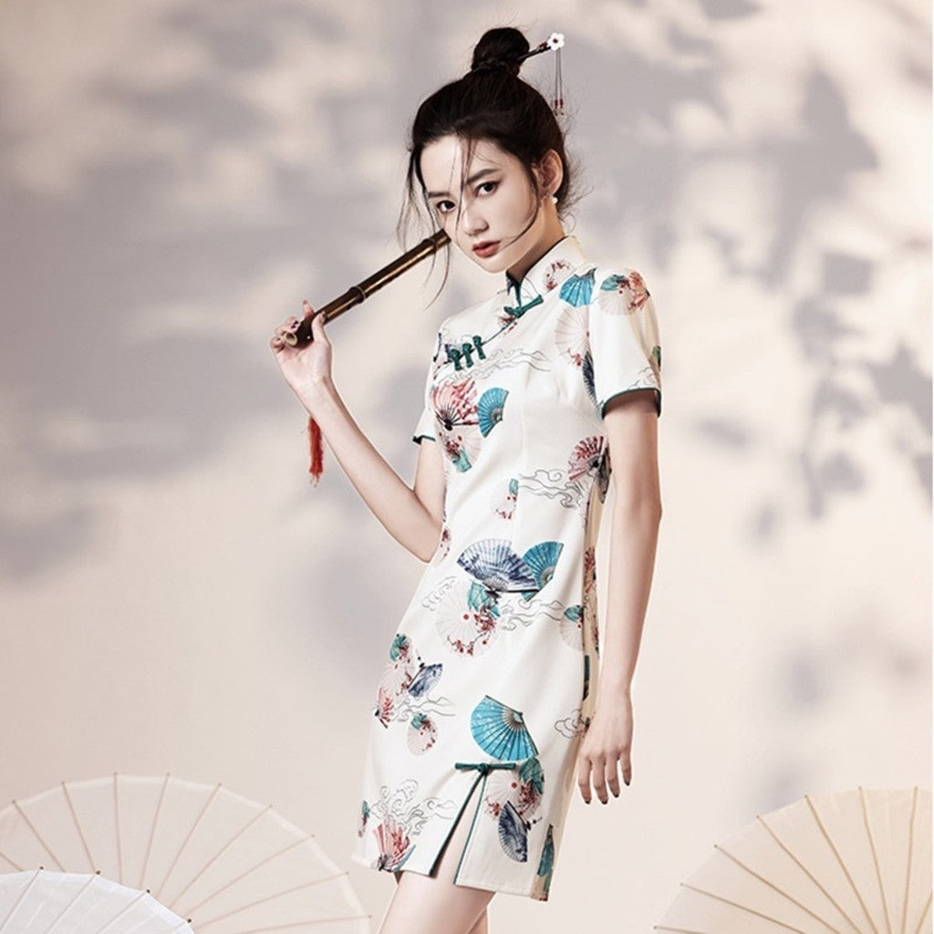 [SG InStock] 2025 Newest Cute Design Modern Style CheongSam. Qipao★CNY★Traditional★Dress★Elegant★Fast Delivery - CSC