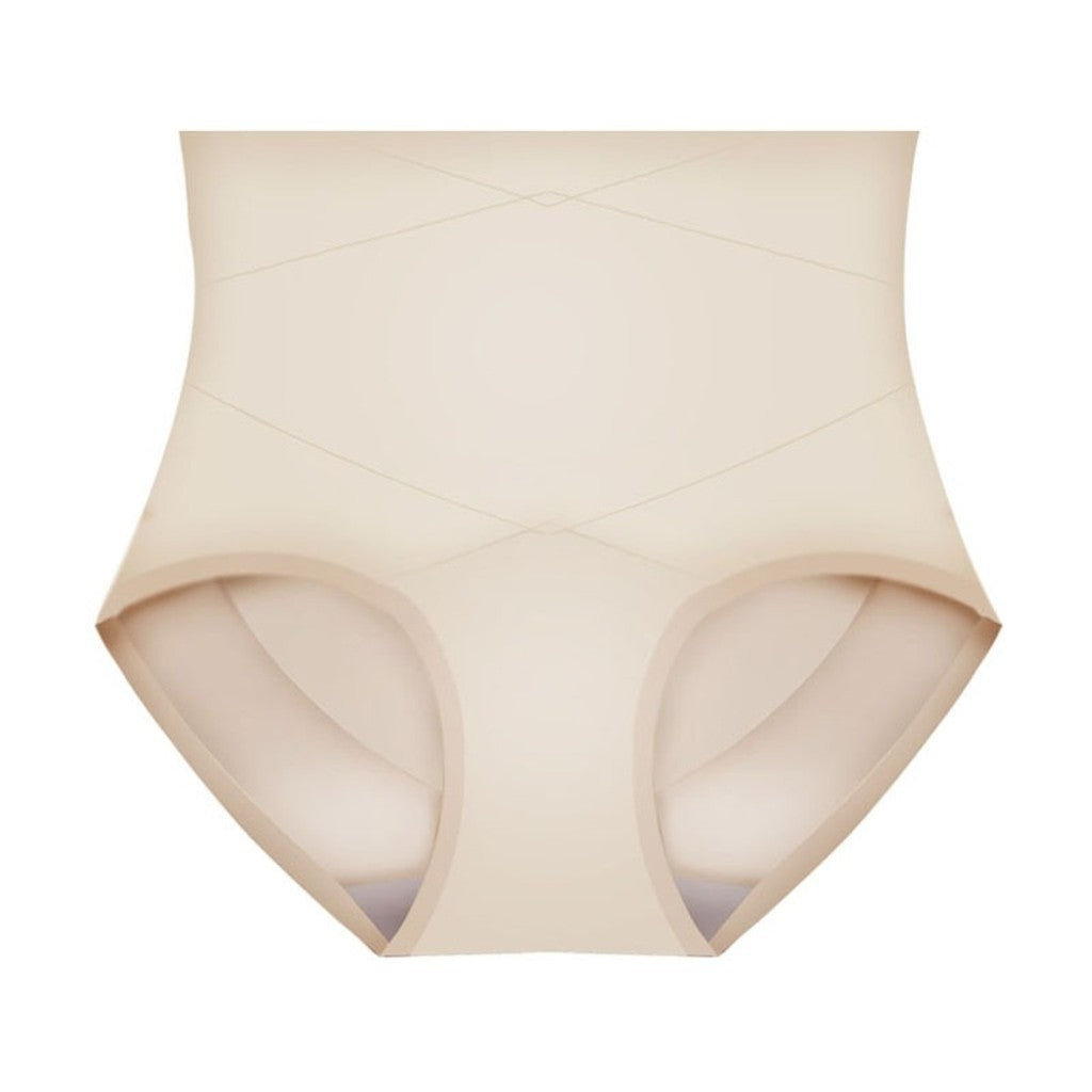 (SG InStock) Mulberry Silk Metabolism Chip Criss Cross Mid Waist Girdle. (Body shaper. Binder. Lingerie Panty) - GDL16