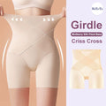 (SG InStock) Criss Cross Pressurize High Waist Girdle Shorts (Safety Shorts, Body Shaper, Corset, Binder) - GDL18