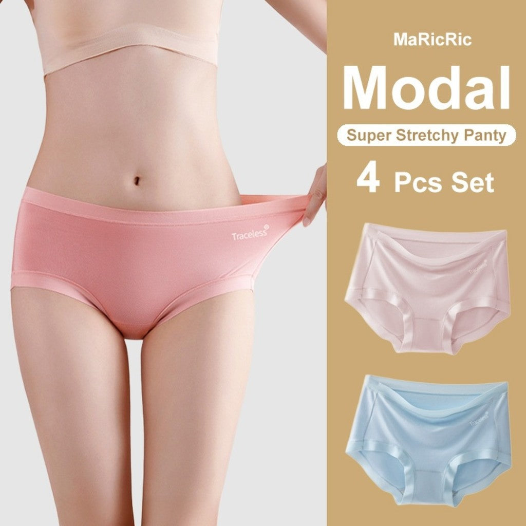 (SG InStock) Ma Ric Ric 60s Modal Wide Band Seamless Panties. Seamless Underpant, Modal. Panty- SPT09