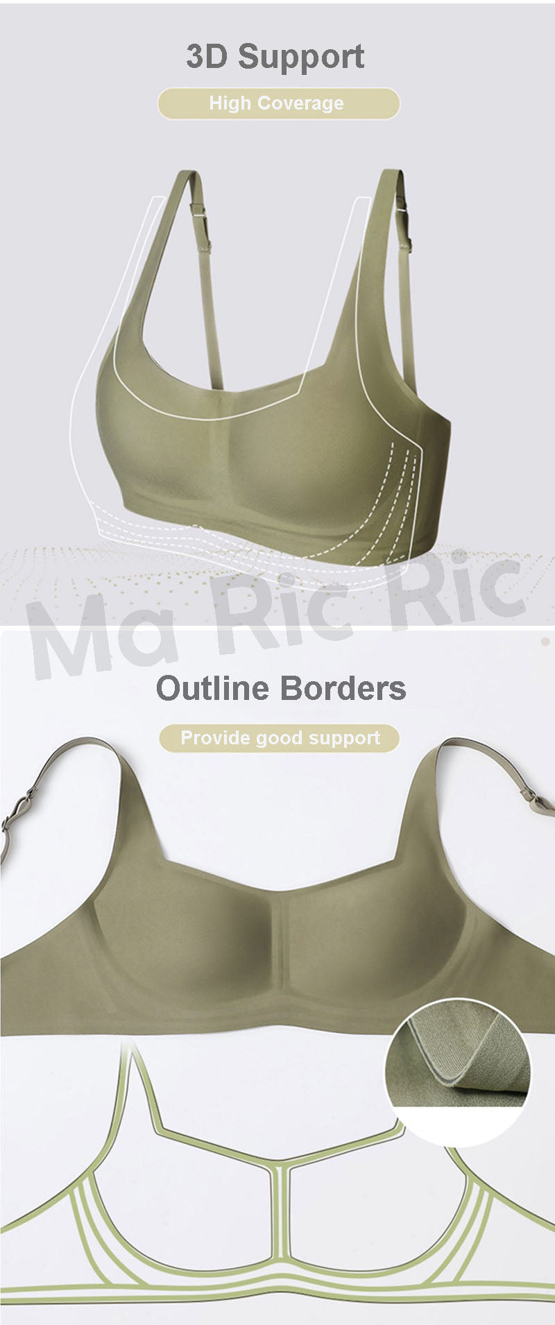 (SG InStock) Metwo Square Pad Jelly Support Latex Bra. Many Design (Seamless. Strapless. Comfy. Sports) - TSB10
