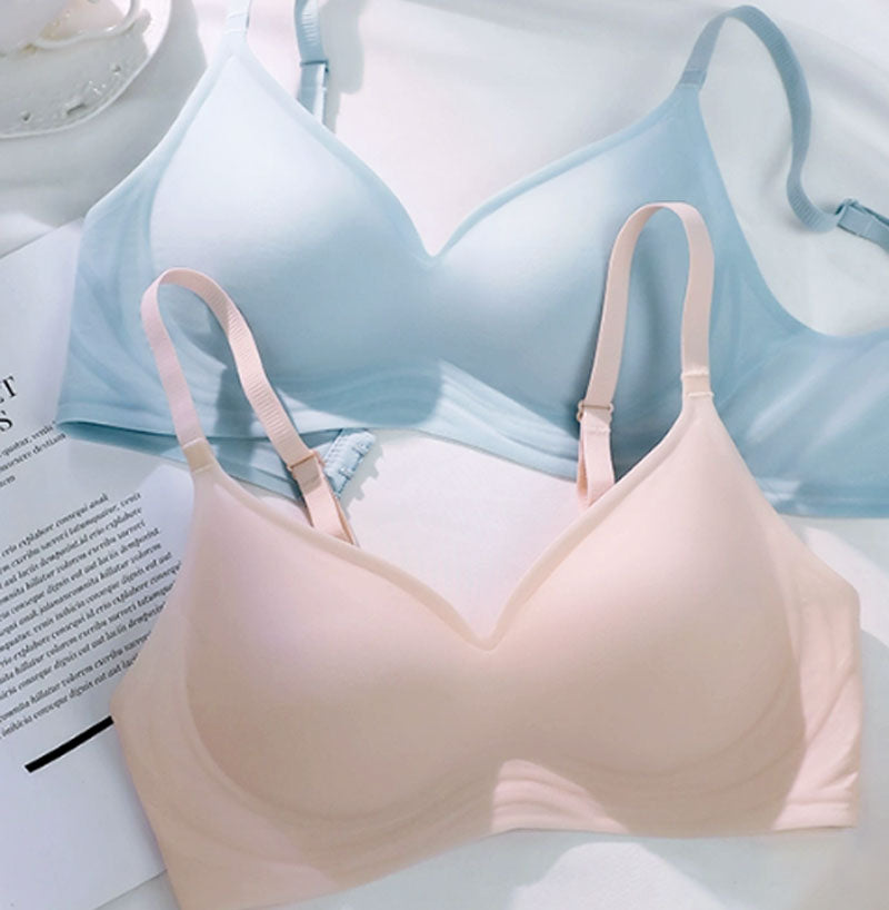 (SG InStock) Jelly Touch Cooling Outline Support Latex Bra. (Seamless. Strapless. Sports) - TSB22