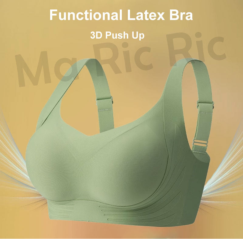 (SG InStock) High Support Push Up Functional Latex Bra (Wireless. Seamless. lingerie) - TSB24