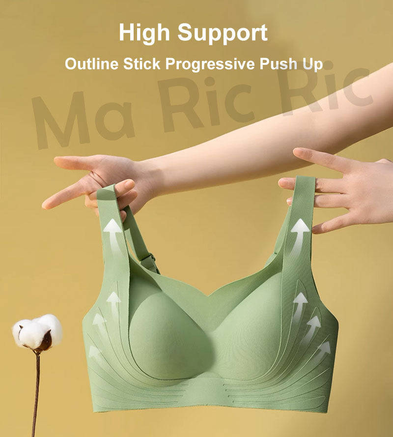 (SG InStock) High Support Push Up Functional Latex Bra (Wireless. Seamless. lingerie) - TSB24