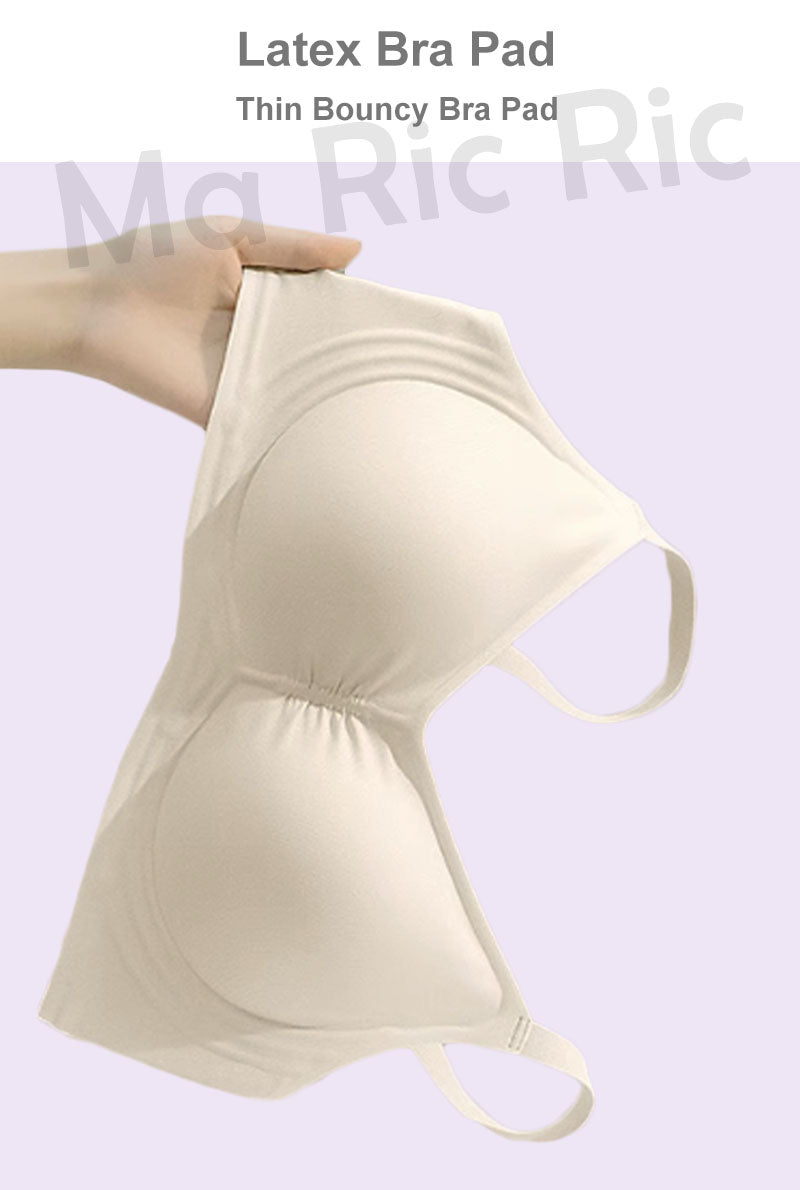 Suji Semi-Fixed Pad Mocha Jelly Support Latex Bra (Wireless. Seamless. lingerie) - TSB25