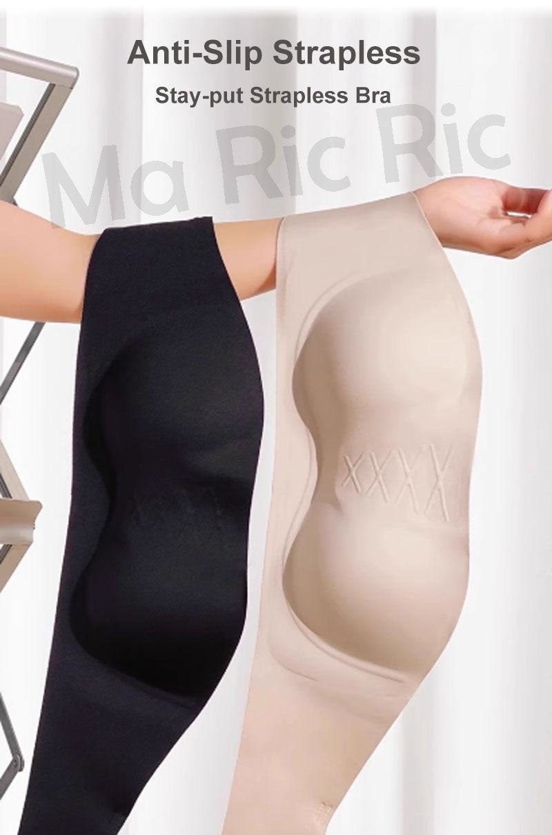 (SG InStock) Ma Ric Ric Cloud-Like Secure Fit Anti-Slip Strapless Tube Bra (Wireless. Seamless. lingerie) - TSB26