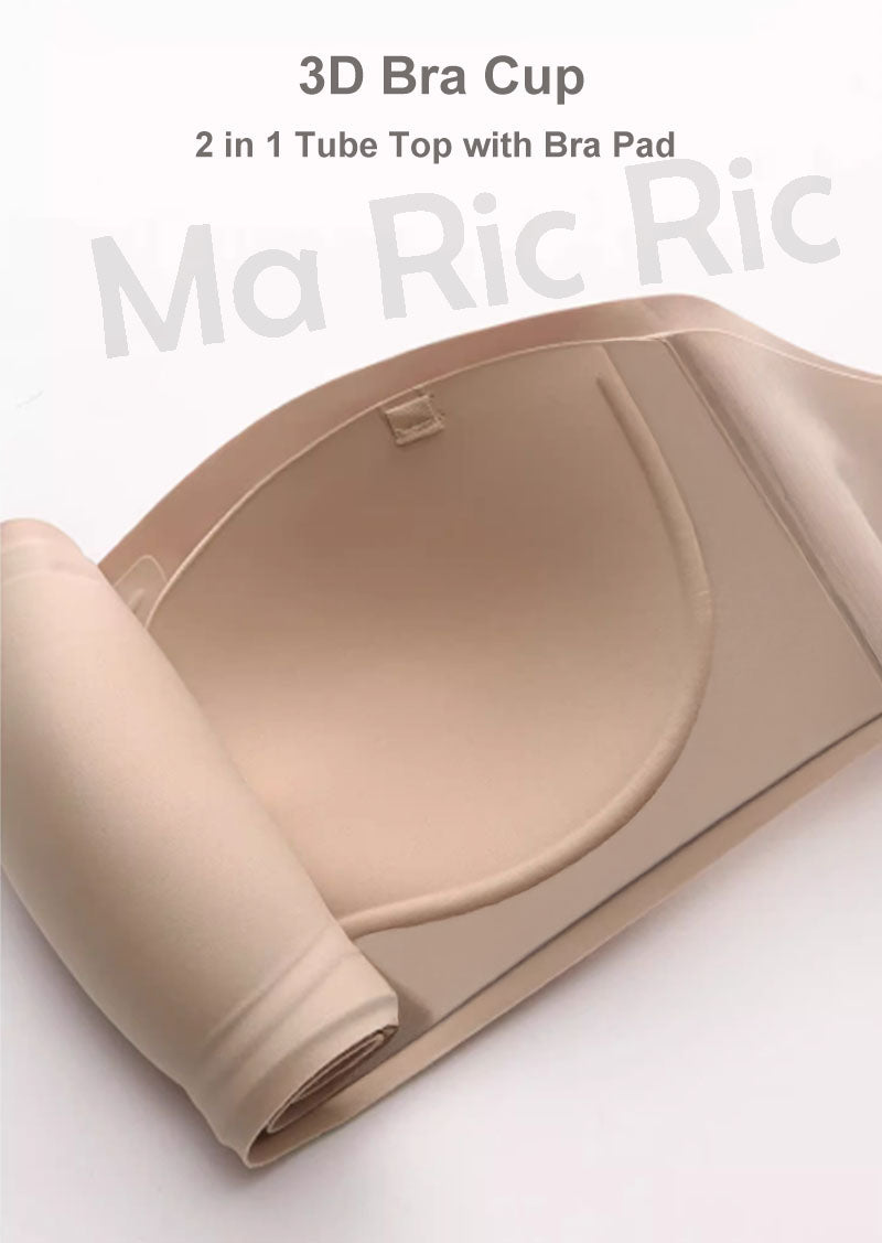 (SG InStock) Ma Ric Ric Cloud-Like Secure Fit Anti-Slip Strapless Tube Bra (Wireless. Seamless. lingerie) - TSB26