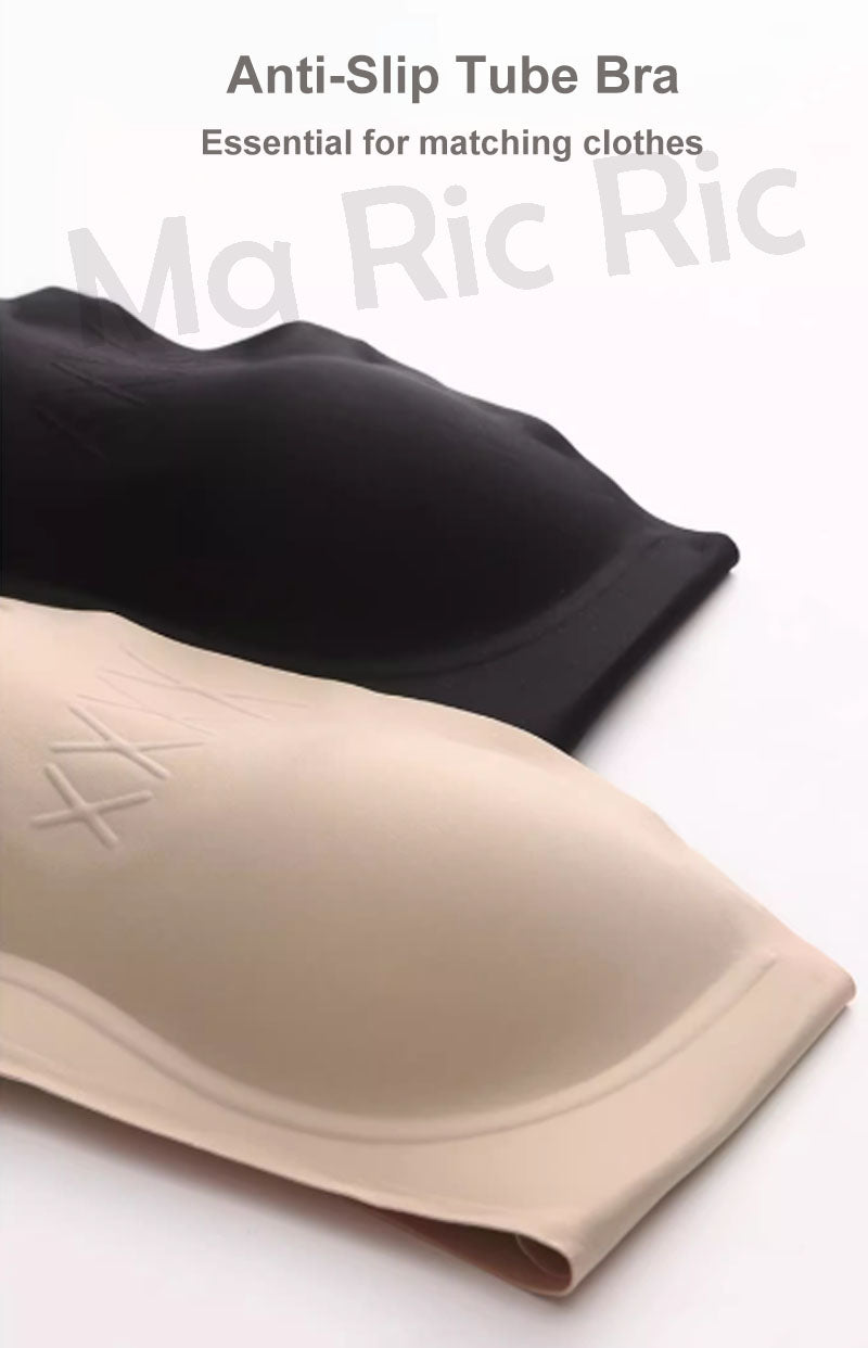 (SG InStock) Ma Ric Ric Cloud-Like Secure Fit Anti-Slip Strapless Tube Bra (Wireless. Seamless. lingerie) - TSB26