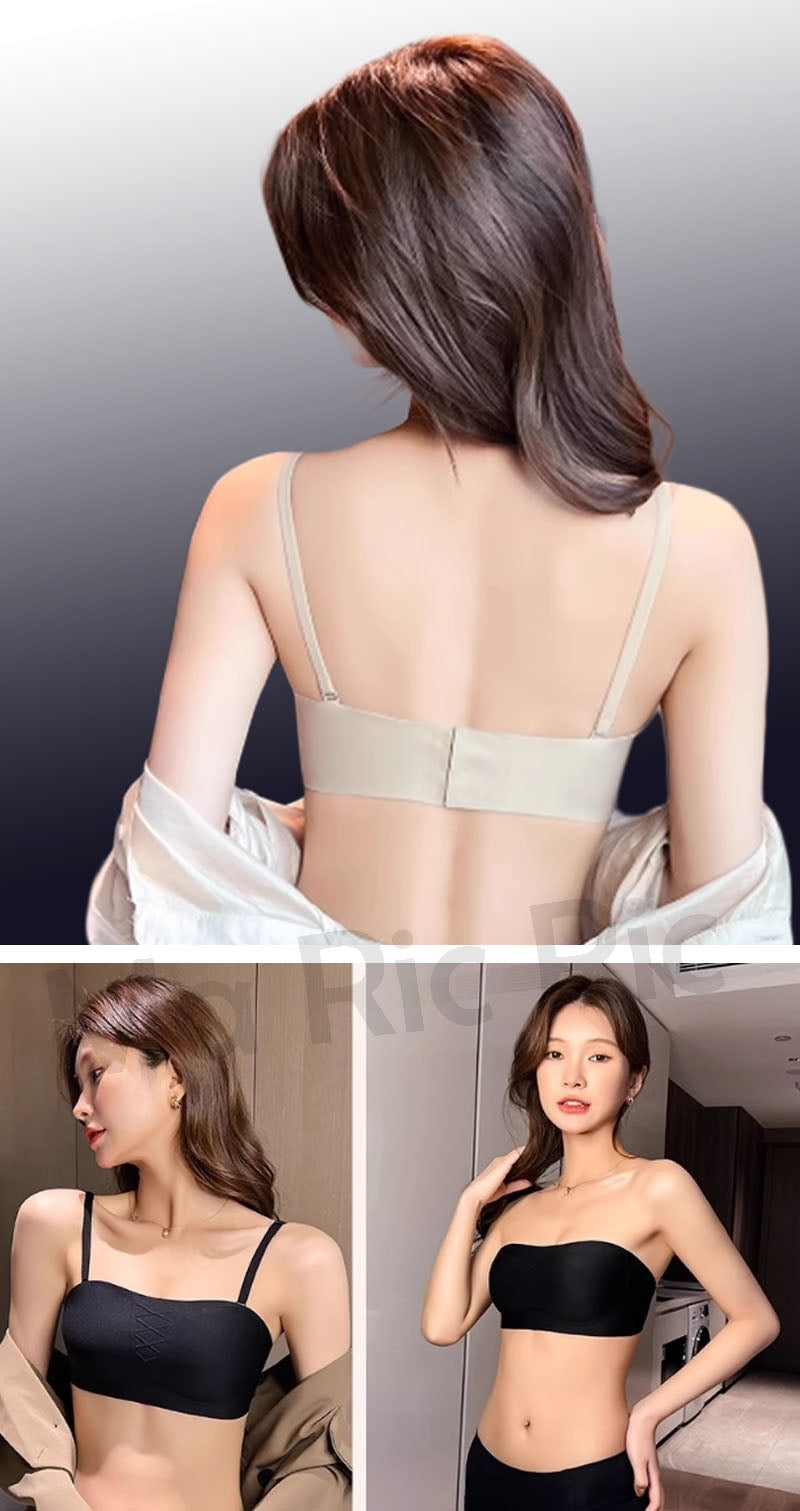 (SG InStock) Ma Ric Ric Cloud-Like Secure Fit Anti-Slip Strapless Tube Bra (Wireless. Seamless. lingerie) - TSB26