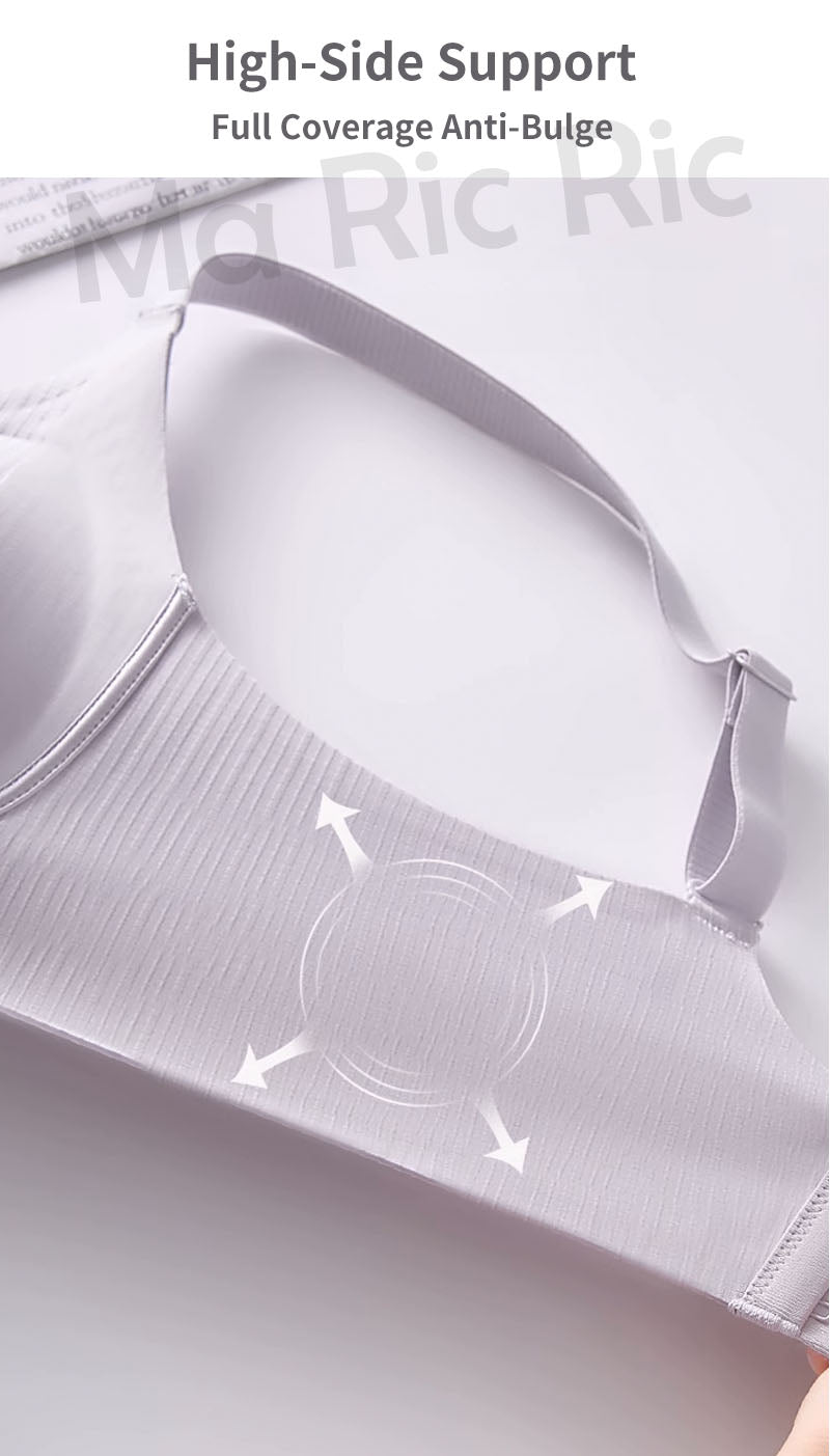 (SG InStock) Ma Ric Ric Natural Lifting Soft Support Wireless Latex Bra (Wireless. Seamless. lingerie) - TSB27