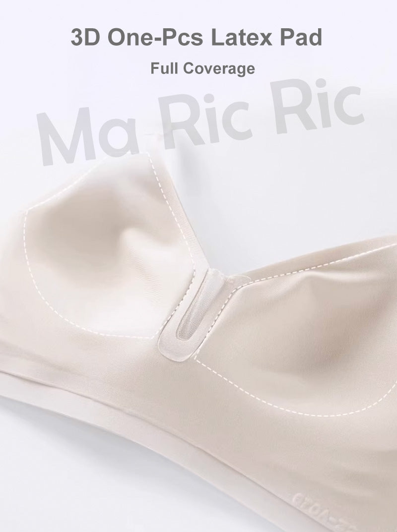 (SG InStock) Ma Ric Ric Silky Soft Jelly Support Fixed Pad Wireless Latex Bra (Wireless. Seamless. lingerie) - TSB28