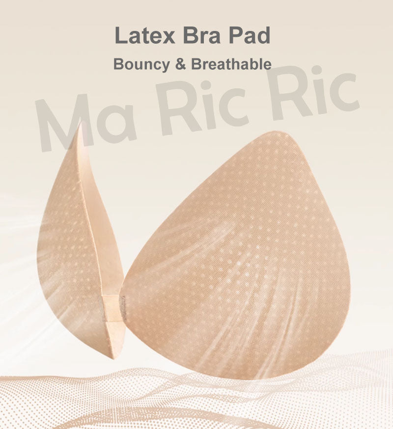 (SG InStock) Ma Ric Ric ChicFlex Thin Straps Multiway Usage Fixed-pad Latex Bra (Wireless. Seamless. lingerie) - TSB31