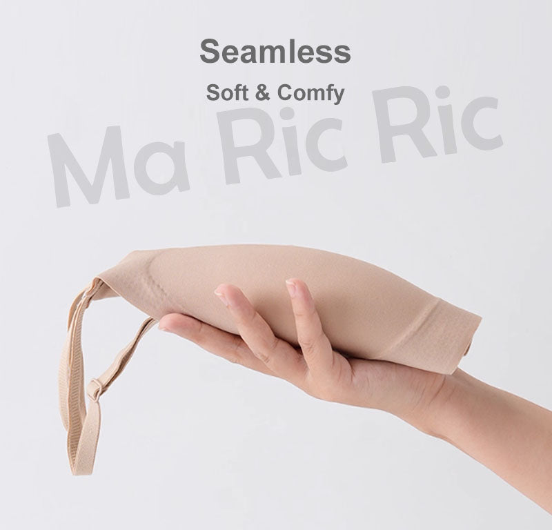 (SG InStock) Ma Ric Ric ChicFlex Thin Straps Multiway Usage Fixed-pad Latex Bra (Wireless. Seamless. lingerie) - TSB31