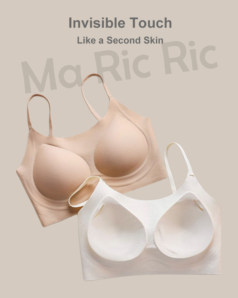 (SG InStock) Ma Ric Ric ChicFlex Thin Straps Multiway Usage Fixed-pad Latex Bra (Wireless. Seamless. lingerie) - TSB31