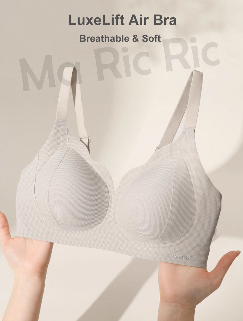 (SG InStock) Ma Ric Ric LuxeLift Air Bra Breathable Fixed-pad Latex Bra (Wireless. Seamless. lingerie) - TSB32