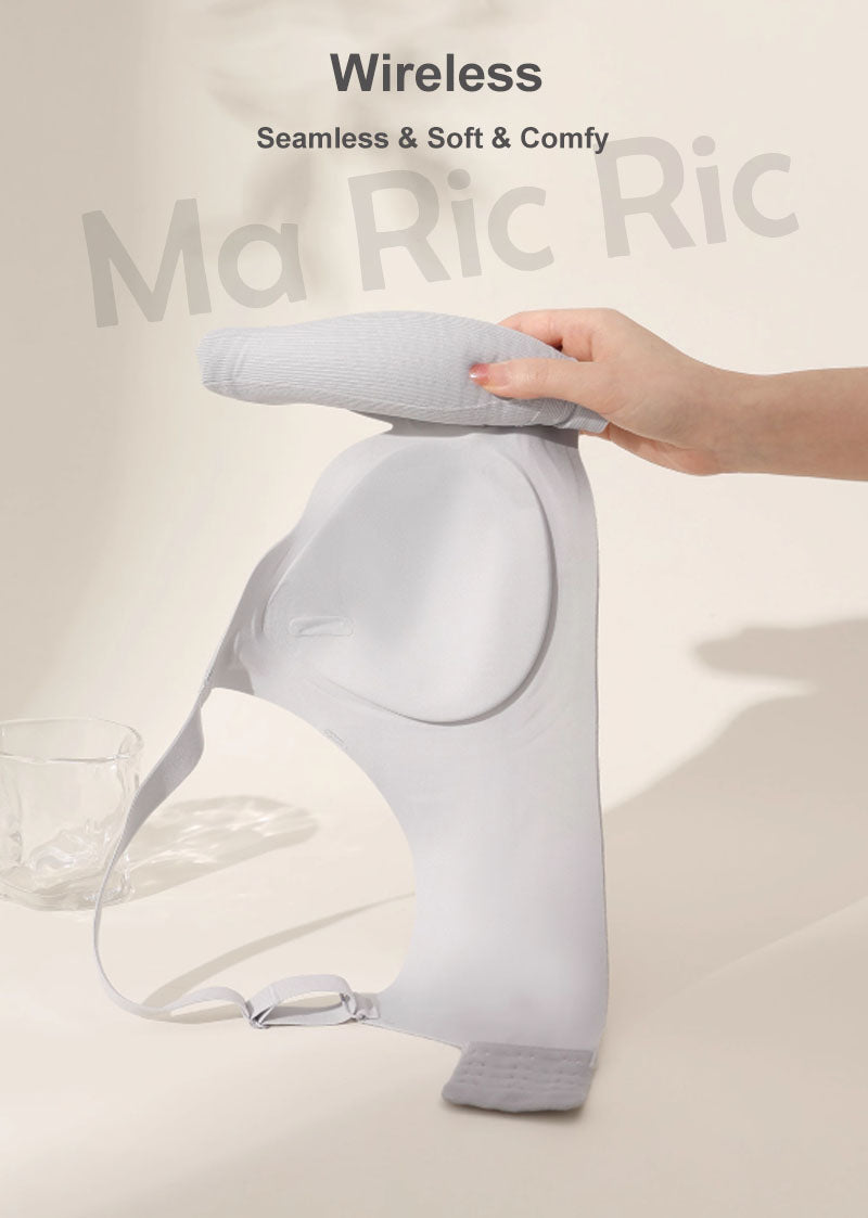 (SG InStock) Ma Ric Ric LuxeLift Air Bra Breathable Fixed-pad Latex Bra (Wireless. Seamless. lingerie) - TSB32