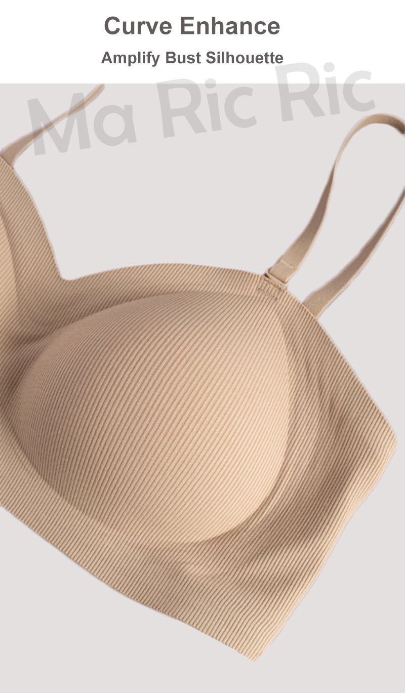(SG InStock) Ma Ric Ric StayUp Curve Non-Slip Strapless Ultra Push Up Latex Bra (Wireless. Seamless. lingerie) - TSB33