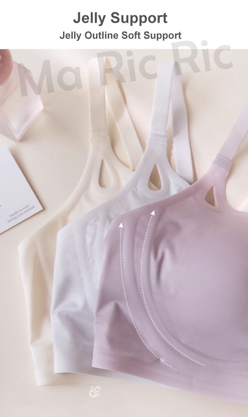 [SG InStock] MaRicRic AirSkin Ultra Thin Glossy Cooling Seamless Wireless Bra (Wireless. Seamless. lingerie) - TSB34