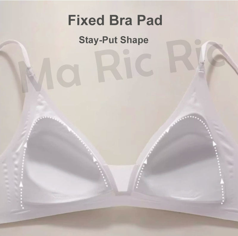 (SG InStock) MaRicRic SilkEase French Style Seamless Wireless Triangle Bra (Wireless. Seamless. lingerie) - TSB35