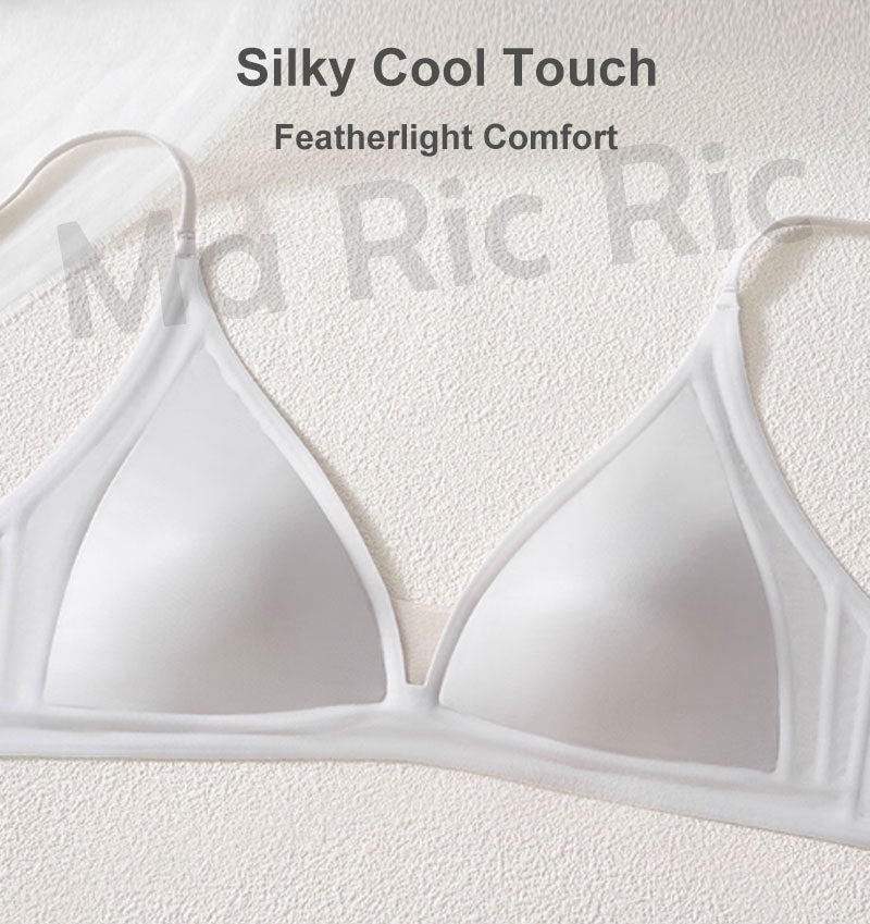 (SG InStock) MaRicRic SilkEase French Style Seamless Wireless Triangle Bra (Wireless. Seamless. lingerie) - TSB35