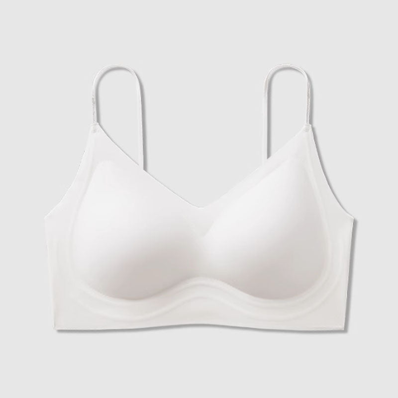 (SG InStock) Ma Ric Ric ChicFlex Thin Straps Multiway Usage Fixed-pad Latex Bra (Wireless. Seamless. lingerie) - TSB31