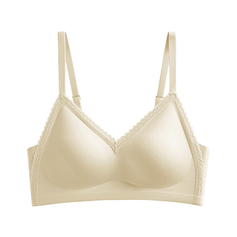 (SG InStock) Thin Strap French Style Lace Seamless Latex Bra. Many Design (Wireless. Seamless. Strapless. Sports) - TSB02